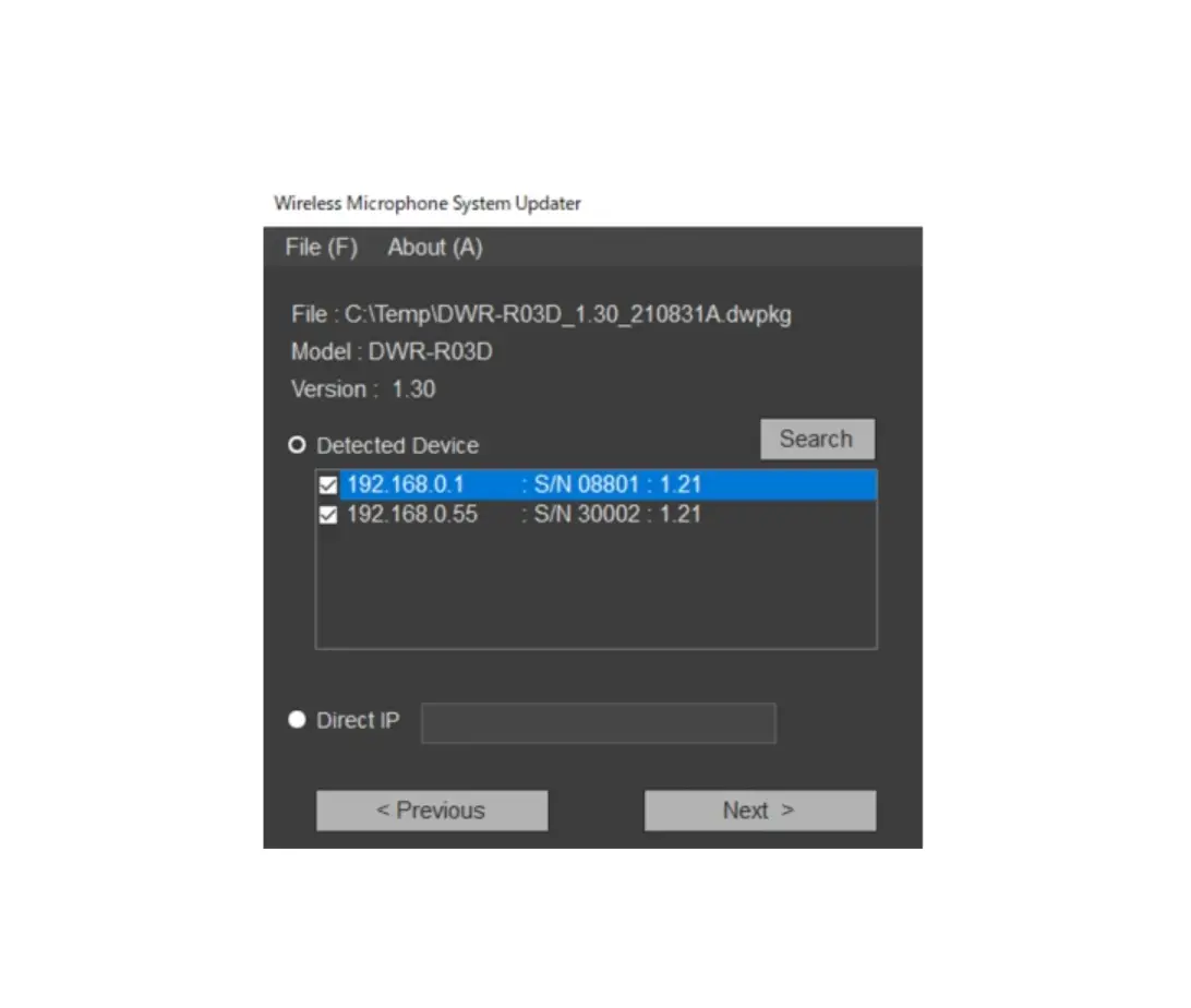 Sony Wireless Microphone System Updater User Guide