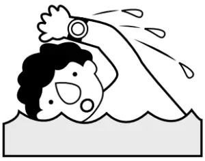 Moderate exposure to water (washing, kitchen work, swimming, etc.)