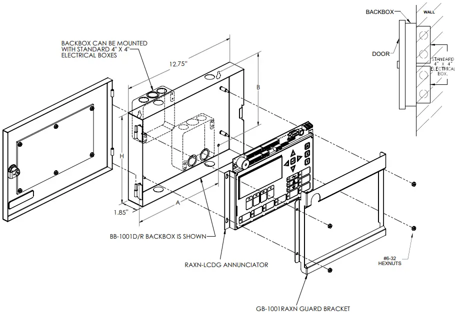 MGC RAXN-LCDG Network Remote Graphic Annunciator-FIG2