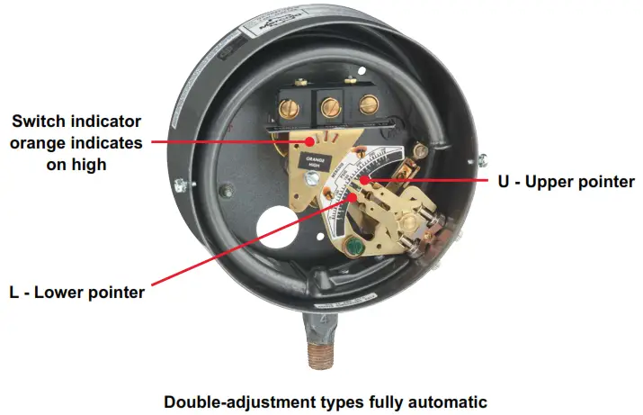 Mercoid DA DS-7000 Bourdon Tube Pressure Switches - Switch