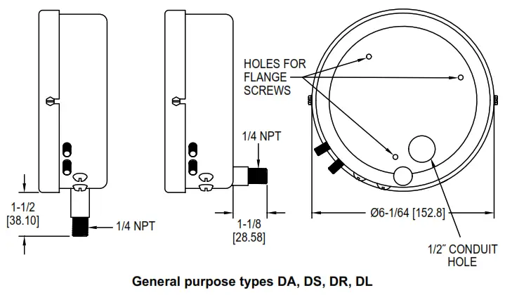 Mercoid DA DS-7000 Bourdon Tube Pressure Switches - purpose