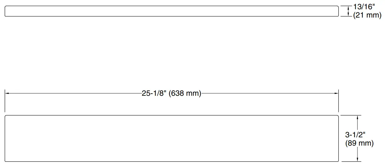 KOHLER K-28261 Silestone Quartz 25 Inch Backsplash - Information