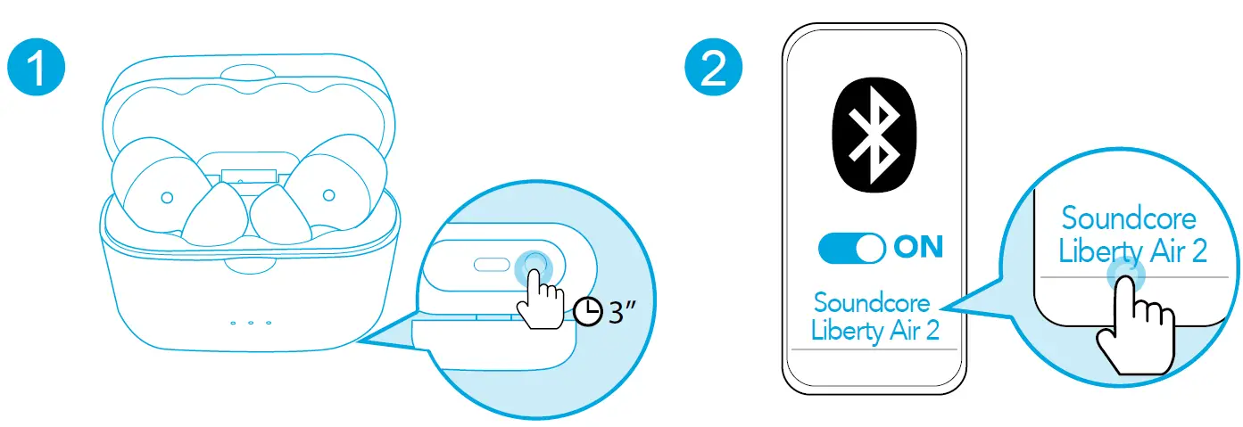 Soundcore AK-A3910011 Liberty Air Bluetooth Pairing 1