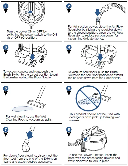 Operating the product