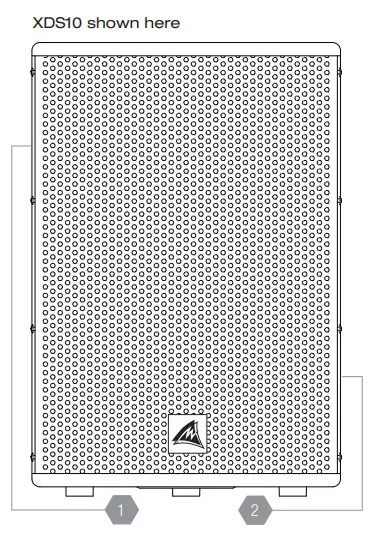 AUSTRALIAN MONITOR XDS212 Full Range Passive Loudspeaker -