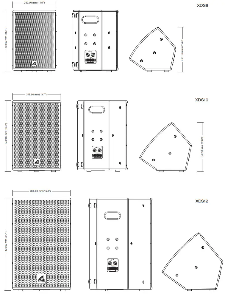 AUSTRALIAN MONITOR XDS212 Full Range Passive Loudspeaker - XDS122