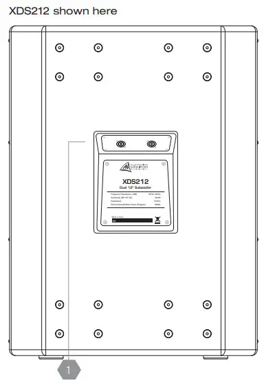 AUSTRALIAN MONITOR XDS212 Full Range Passive Loudspeaker - XDS212