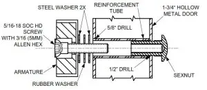 SDC 350 Narrow Line Emlock - HOLLOW METAL DOOR
