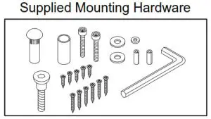 SDC 350 Narrow Line Emlock - Supplied Mounting Hardware