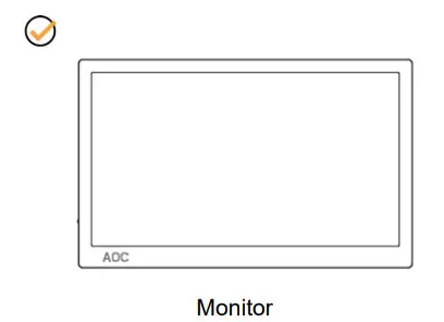 AOC I1601P 15.6 Inch LED Monitor -- Box1