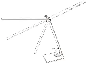Nelo 330013 LED Aluminium Desk Lamp - Lamp head