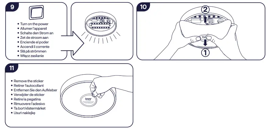 innr RCL11x Smart Round Ceiling Lamp- Installation 2