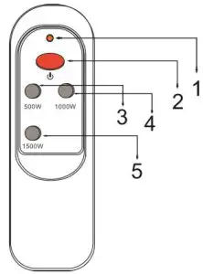 Heaters HB-1500LRC Heater - Remote Control