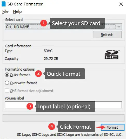Insert the SD Card fig1