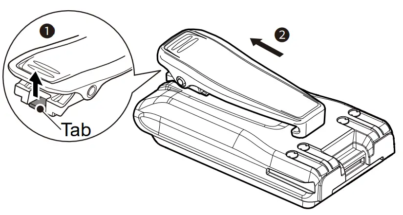 ICOM IC V3MR Multi Use Radio Service Handheld Two Way Radio - belt clip 2