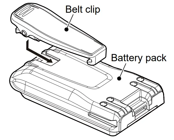 ICOM IC V3MR Multi Use Radio Service Handheld Two Way Radio - belt clip