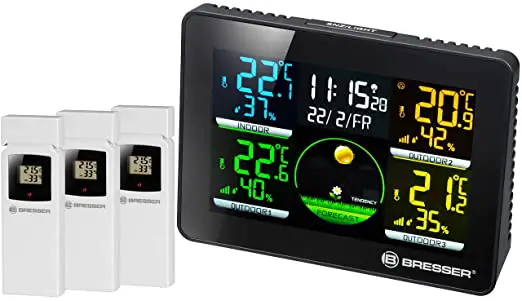 BRESSER 7000023 Thermo Hygro Quadro NLX Weather Station