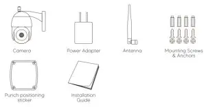 wansview W9 1080p Wireless Pan and Tilt Outdoor Camera - Box