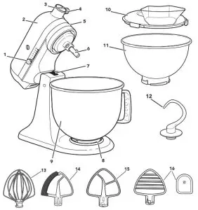 KitchenAid 5K45 Series Classic Stand Mixer - FEATURES