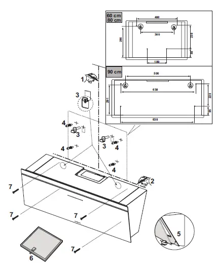 BLAUPUNKT 5DL66753 Extractor Hood FIG 1