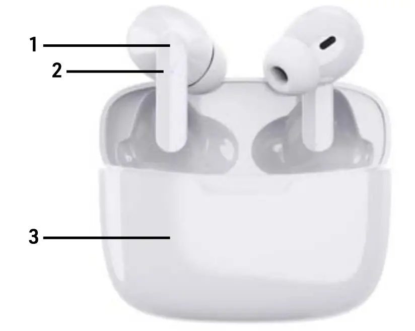 XTREME XBE90128 Elite Touch Control Wireless Earbuds - FIG.