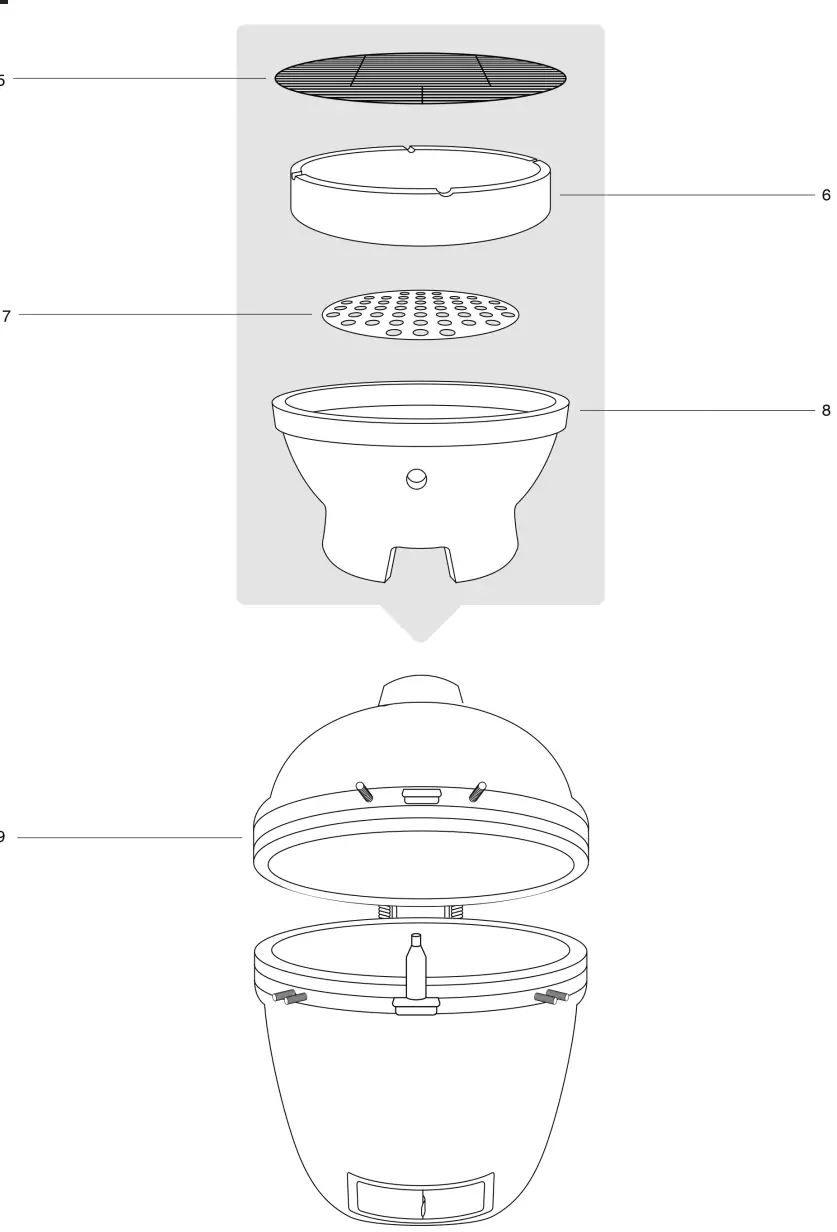 Burnse Barkles 010395 Kamado Grill - fig 4