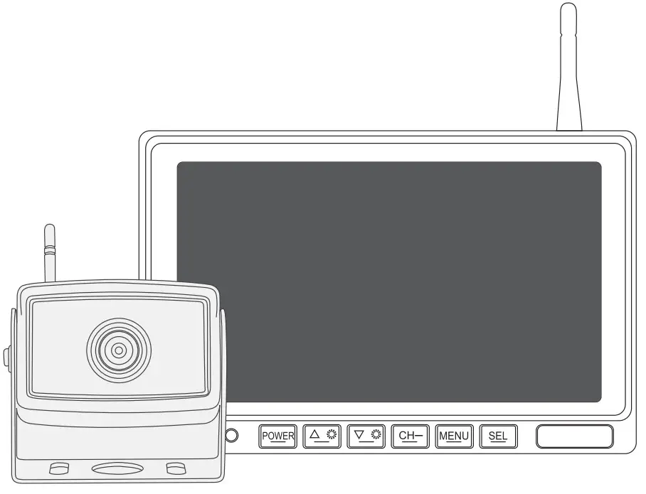 Shenzhen Sunveytech VK-CX77 607 Wireless Backup Camera System