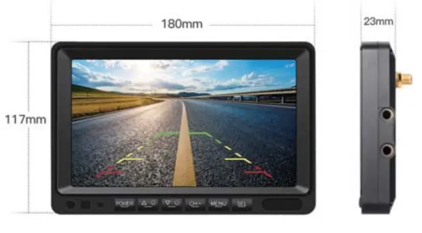 Shenzhen Sunveytech VK-CX77 607 Wireless Backup Camera System - Monitor