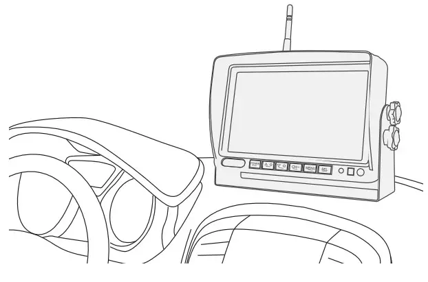 Shenzhen Sunveytech VK-CX77 607 Wireless Backup Camera System - driving