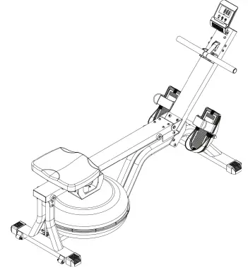virtufit Water Resistance Row 800 Roeitrainer-fig1