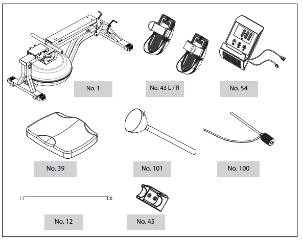 virtufit Water Resistance Row 800 Roeitrainer-fig2