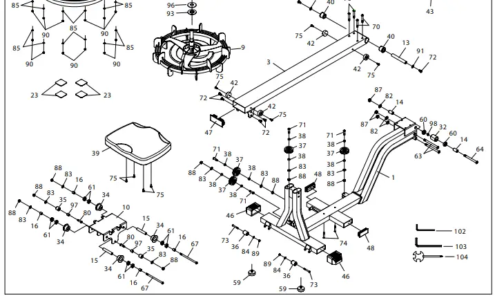 virtufit Water Resistance Row 800 Roeitrainer-fig21