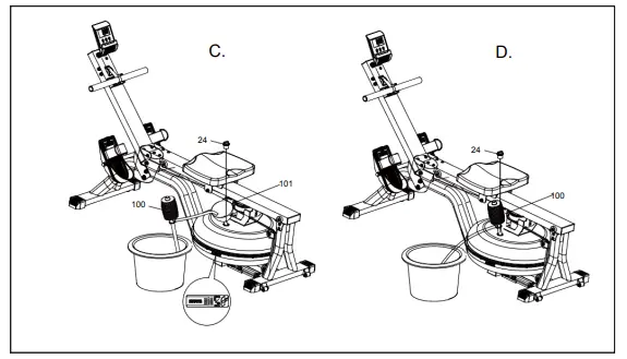 virtufit Water Resistance Row 800 Roeitrainer-fig9