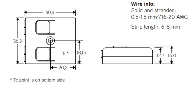 CASAMBI CBU-DCS Bluetooth Controllable DALI Controller Installation Guide - Dimensions