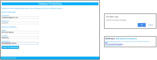 Gateway Provisioning