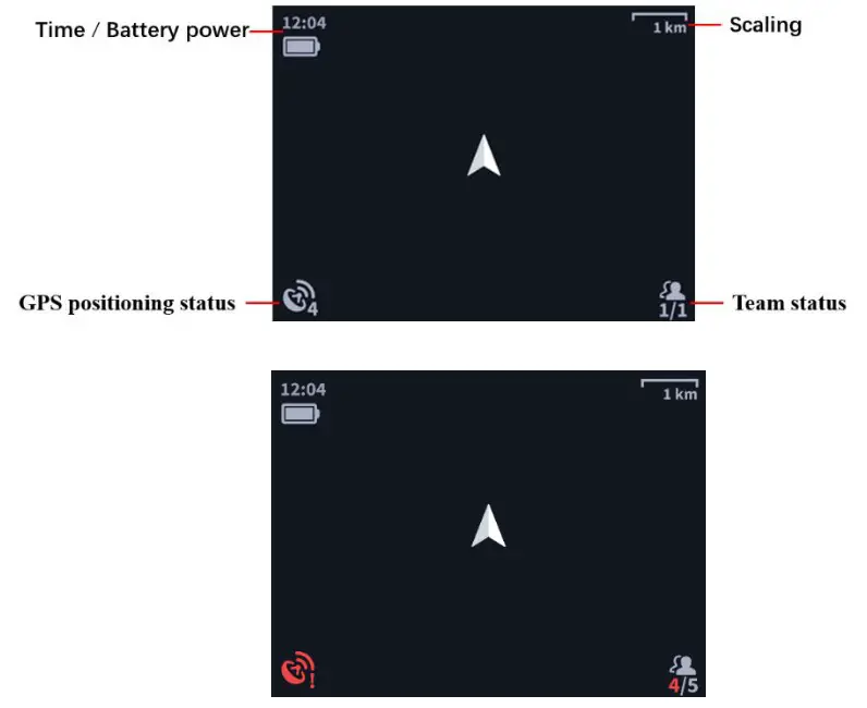 goTele XQUAD 03 GPS Tracker - Home page interface