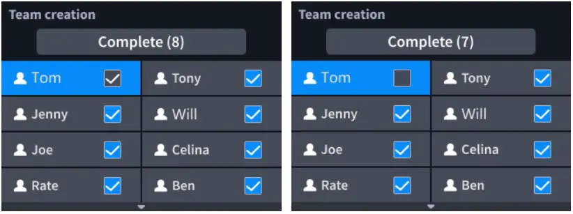 goTele XQUAD 03 GPS Tracker - Team creation 2