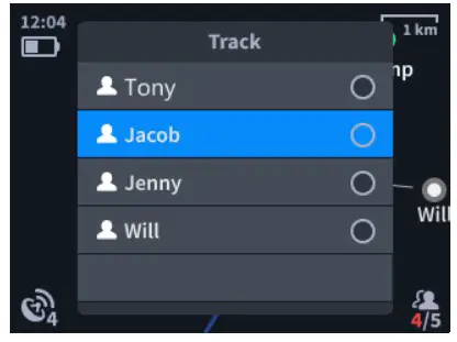goTele XQUAD 03 GPS Tracker - Team members’ track 1