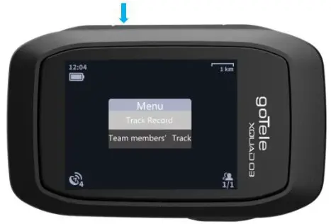 goTele XQUAD 03 GPS Tracker - Track record 1
