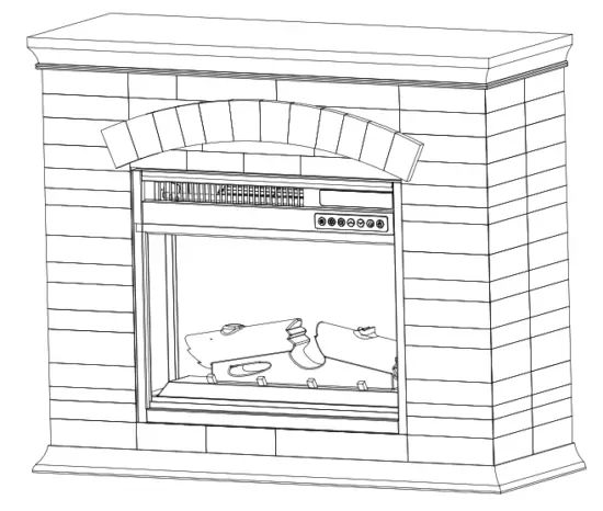 LifeSmart FP2043 Infrared Quartz Fireplace