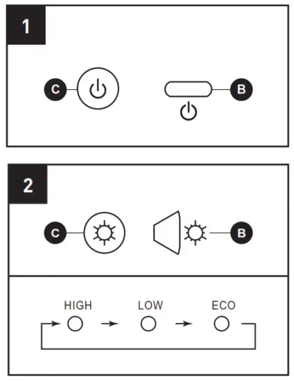 LifeSmart FP2043 Infrared Quartz Fireplace - OPERATING