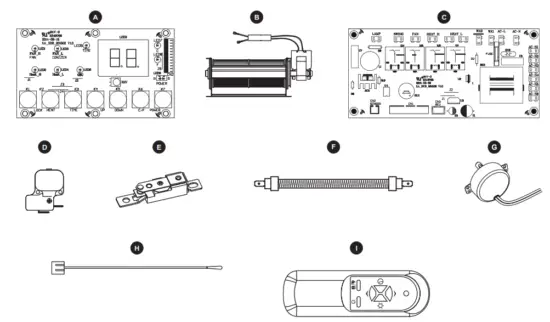 LifeSmart FP2043 Infrared Quartz Fireplace - PARTS
