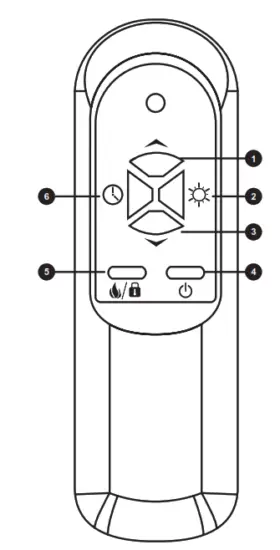 LifeSmart FP2043 Infrared Quartz Fireplace - REMOTE CONTROL