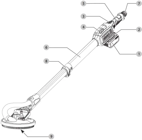 DEWALT DCE800 Cordless Drywall Sander - Fig