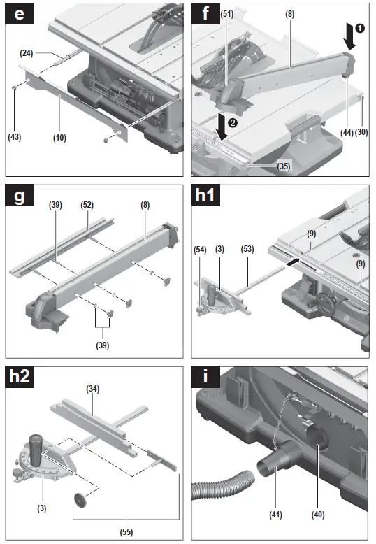 BOSCH GTS 10 XC Professional Heavy Duty Electric Table Saw-6