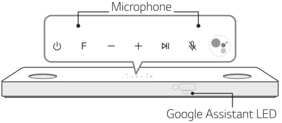 LG DSN11RG Wireless Soundbar - Front Panel