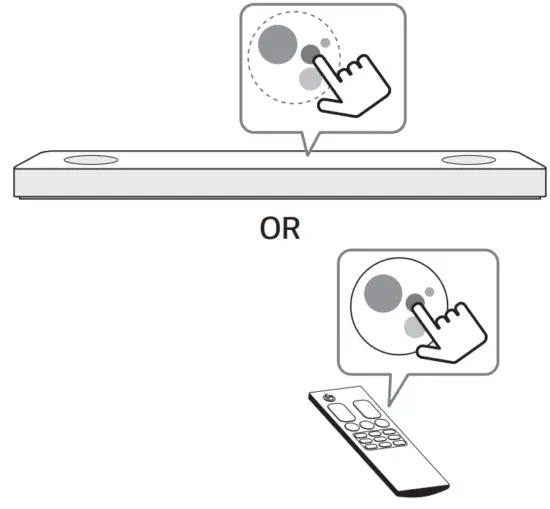LG DSN11RG Wireless Soundbar - Press