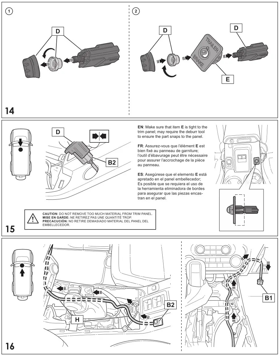 LUMEN VM2DZ-2C006-A Electric Brake Controller - INSTALLATION INSTRUCTIONS 6