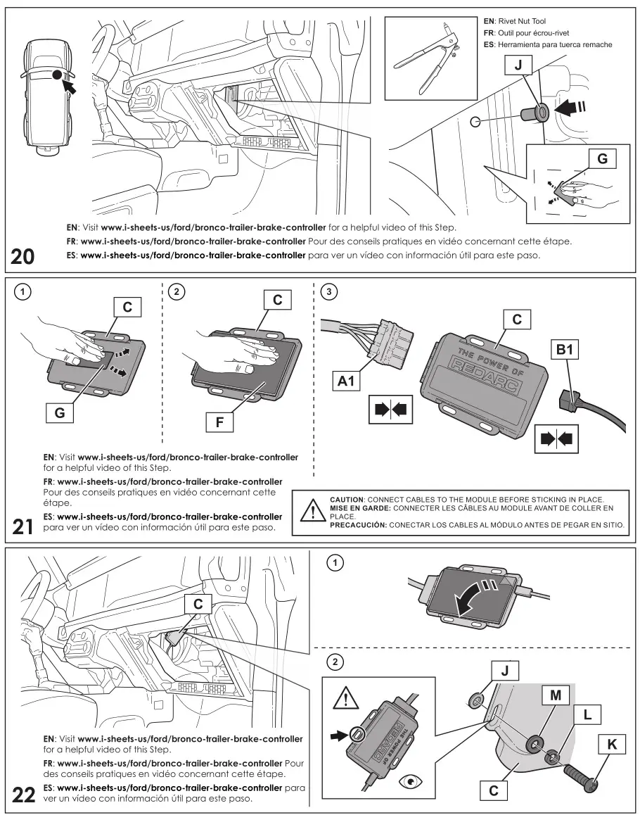 LUMEN VM2DZ-2C006-A Electric Brake Controller - INSTALLATION INSTRUCTIONS 8