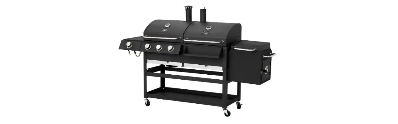 Burns Barkles 010381 Charcoal/gas Grill With Smoker Box Instruction Manual